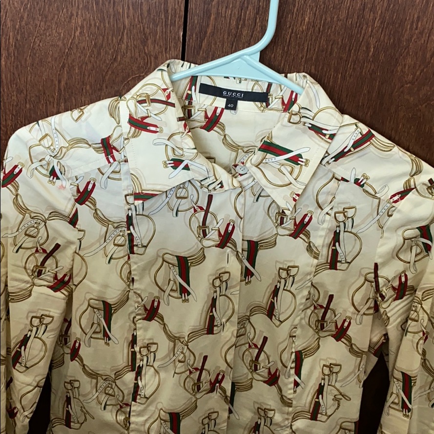 Gucci Button Down Collared Blouse